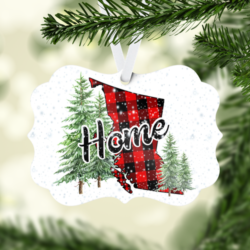 BC Home Buffalo Plaid Christmas Ornament