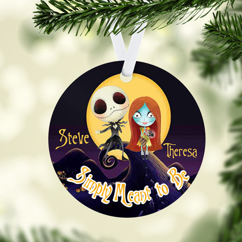 Couples Jack & Sally Personalized Ornament