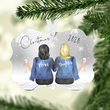 Load image into Gallery viewer, Mom & Daughters Personalized Ornament