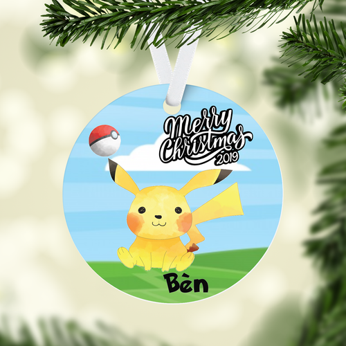 Individual Pokemon Personalized Ornament