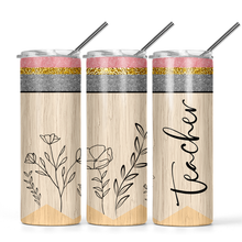 Load image into Gallery viewer, Floral Teacher Pencil (personalized)