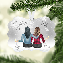 Load image into Gallery viewer, Sisters Personalized Ornament