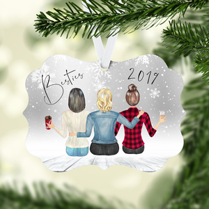 Besties Personalized Ornament