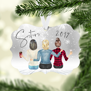 Sisters Personalized Ornament