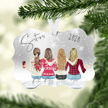 Load image into Gallery viewer, Sisters Personalized Ornament