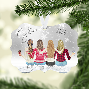 Sisters Personalized Ornament