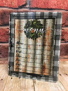 Rustic Farmhouse Menu Board