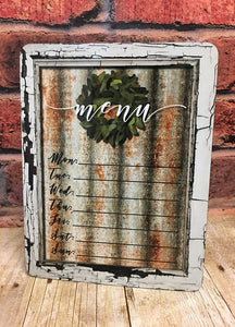 Rustic Farmhouse Menu Board