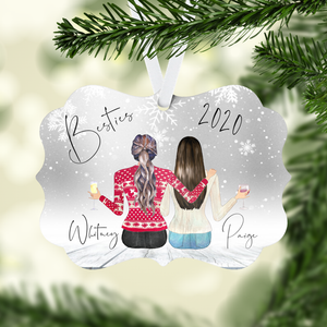 Besties Personalized Ornament