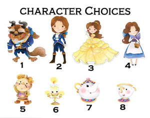 Beauty and the Beast Character Ornament