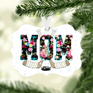 Hockey Mom Christmas Ornament