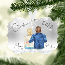 Load image into Gallery viewer, Winter Couples Personalized Ornament