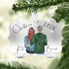 Load image into Gallery viewer, Winter Couples Personalized Ornament