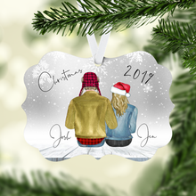 Load image into Gallery viewer, Couples Personalized Ornament