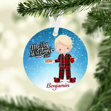 Load image into Gallery viewer, Kids Christmas Eve Personalized Ornament