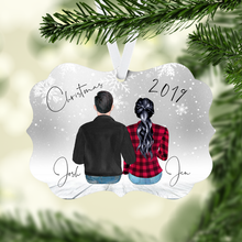 Load image into Gallery viewer, Couples Personalized Ornament