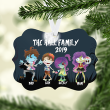 Load image into Gallery viewer, Zombie Family Ornament