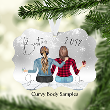 Load image into Gallery viewer, Besties Personalized Ornament