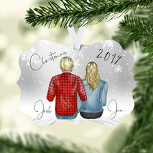 Load image into Gallery viewer, Couples Personalized Ornament