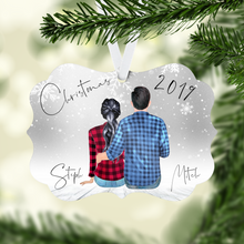 Load image into Gallery viewer, Winter Couples Personalized Ornament