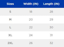 Load image into Gallery viewer, Unisex Size Chart